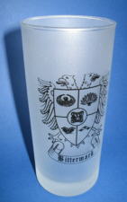 Glas FROZEN mit Bittermark-Wappen